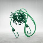 Elastic Cloth Drying Rope with 12 Metal Clip Portable Clothes line For Home & Travel - Back View by Nari Haat, Indian...