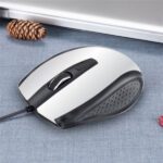Wired Mouse for Laptop and Desktop Computer PC With Faster Response Time (Silver) - Front View by Nari Haat, Indian e...