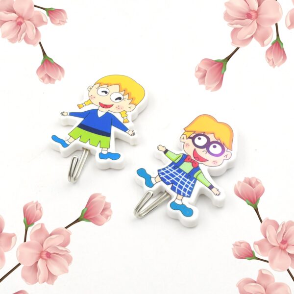 Multipurpose Wall Hooks: Strong & Self-Adhesive for Bathroom, Kitchen, Office - Front View by Nari Haat, Indian ethni...