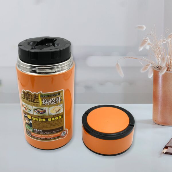 Stainless Steel Water Bottle With Foldable Spoon & Handle Easy to carry, Leak Proof, Rust Proof, Hot & Cold Drinks, G...