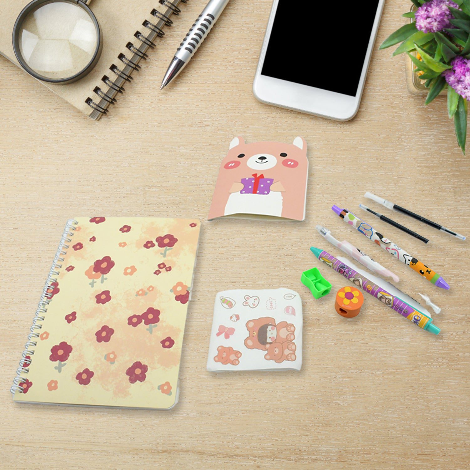 2_7af017e8-7e6b-41a7-ae20-5fbd53926744.jpg Cartoon Stationery Box Cartoon Design School Box Book , diary , Pen , Eraser, Sharpner , Sticker & Pen Refill Studen...