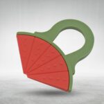 Baby Silicone Teether (1 Pc): Food Grade, Non-Toxic, Teething Relief (3 Months+) - Fabric Detail by Nari Haat, Indian...