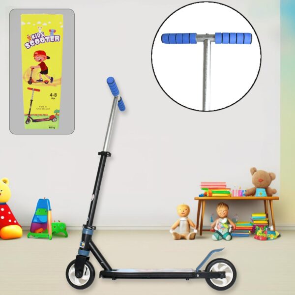 Foldable Kids Ride-On Scooter – 2-Wheel, Height Adjustable (4-8 yrs, Multicolor) - Front View by Nari Haat, Indian ...