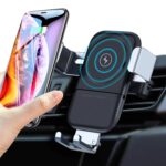 Car Phone Holder Wireless Car Charger 10W Qi Fast Charging Car Charger - Front View by Nari Haat, Indian ethnic wear,...
