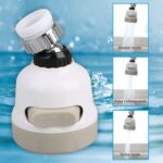 Rotatable Splash Proof 3 Modes Water Saving Nozzle Filter Faucet Sprayer - Front View by Nari Haat, Indian ethnic wea...