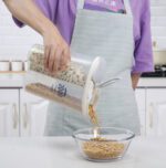 Kitchen Storage - Transparent Sealed Cans / Jars / Storage Box 4 Section - Closeup Embroidery by Nari Haat, Indian et...