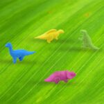 Small Dinosaur Shaped Erasers (4 Pc): Animal Erasers for Kids (School Supplies) - Fabric Detail by Nari Haat, Indian ...