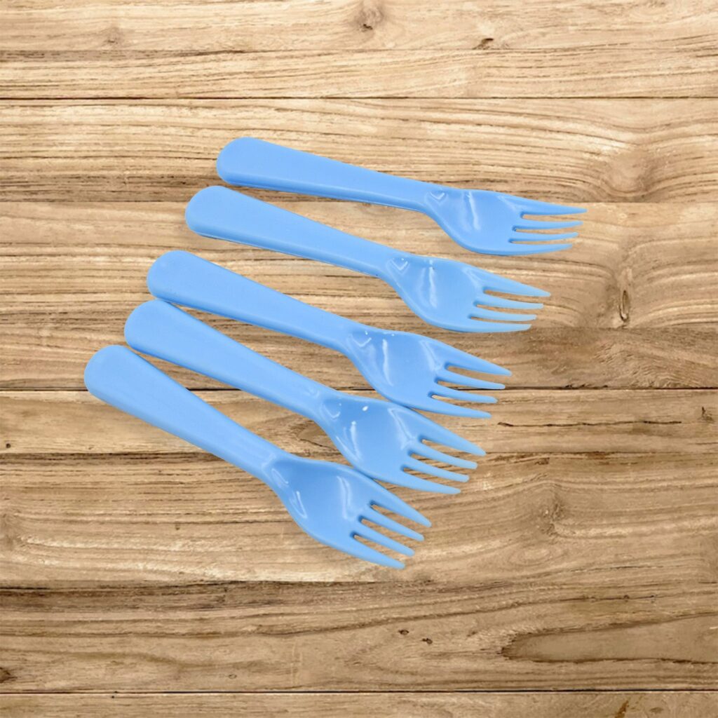 5 Pc Reusable Plastic Serving Forks Set