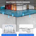 Metal Shower Shelf, Shower Shelf without Drilling (2 Pc) - Back View by Nari Haat, Indian ethnic wear, women clothing...