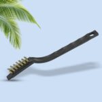 3pcs Mini Wire Brush Set (Steel / Nylon / Brass Brush) - Sleeve Design by Nari Haat, Indian ethnic wear, women clothi...