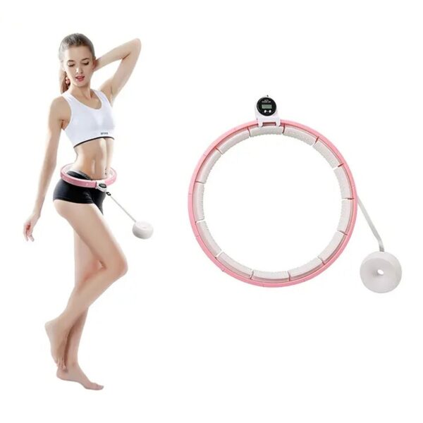 Fitness Adjustable Detachable Fitness Hula Hoop Ring Smart Round Count & Weight Loss Gym Equipment Exercise Smart Hul...