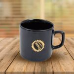 Hide & Seek Ceramic Tea / cups With Round Serving Bowl (4 Pcs set) - Fabric Detail by Nari Haat, Indian ethnic wear, ...