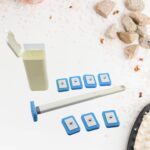 Toilet Brush Wand, Toilet Brush Kit with 8 Count Disposable Toilet Refills Heads - Closeup Embroidery by Nari Haat, I...