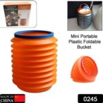 Foldable Storage Bucket , Water Container & Dustbin Multiuse Bucket For Home , Car & Kitchen Use Bucket - Fabric Deta...