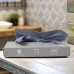 Reusable Cleaning Microfiber Towel (10 sheets, Dispenser Box) - Front View by Nari Haat, Indian ethnic wear, women cl...