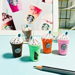 2-in-1 3D Cold Drink Bottle Shape Rubber Pencil Sharpener and Eraser Set(24 Pcs Set ) - Front View by Nari Haat, Indi...