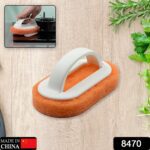 Sponge Kitchen Pot Brush With Handle Reusable And Washable Eraser Cleaner Removal Tool Sink Pot Dish Scrubber Bathroo...