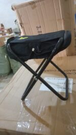 Folding Camping Stool – Collapsible Portable Seat for Travel (1 Pc) - Fabric Detail by Nari Haat, Indian ethnic wea...