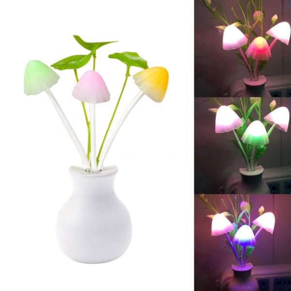 Multicolor LED Mushroom Night Light