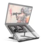 Adjustable, Portable & Foldable Laptop Stand Compact and Convenient for Easy Use - Back View by Nari Haat, Indian eth...