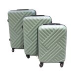 Big 3 in 1 Luggage with Wheels Travel suitcases Set (3 Pcs Set / Different Size) - Sleeve Design by Nari Haat, Indian...