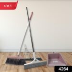 Dustpan, Kitchen Wiper, Window Cleaning Squeegee Tool & Broom Brush, (4 Pcs Combo) - With Dupatta by Nari Haat, India...