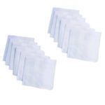 Men's White Formal Handkerchiefs Pack