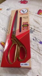 Stainless Steel Tailoring Scissor Sharp Cloth Cutting for Professionals (Golden) - Full Detail by Nari Haat, Indian e...