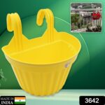 Multicolor Hanging Plastic Planters Orchid Relling , For Plantation,(1pc) - With Dupatta by Nari Haat, Indian ethnic ...