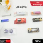 Stylish Electric USB Lighter for Men & Women (Rechargeable, Windproof) - With Dupatta by Nari Haat, Indian ethnic wea...