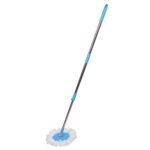 Heavy Duty Microfiber Spin Mop with Plastic Bucket & Rotating Steel Pole Head - Back View by Nari Haat, Indian ethnic...