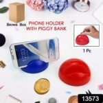 2in1 ABS Plastic Phone Holder Phone Stand With Coin Bank (1 Pc) - With Dupatta by Nari Haat, Indian ethnic wear, wome...