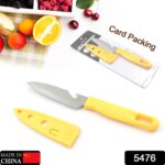 Stainless Steel Knife for Kitchen Use with Non-Slip Handle and Blade Cover 1 Pc - With Dupatta by Nari Haat, Indian e...
