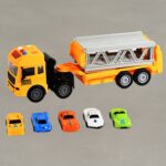 Realistic Long-Haul Toy Vehicle Transport Playset with Lights and Sound - Front View by Nari Haat, Indian ethnic wear...
