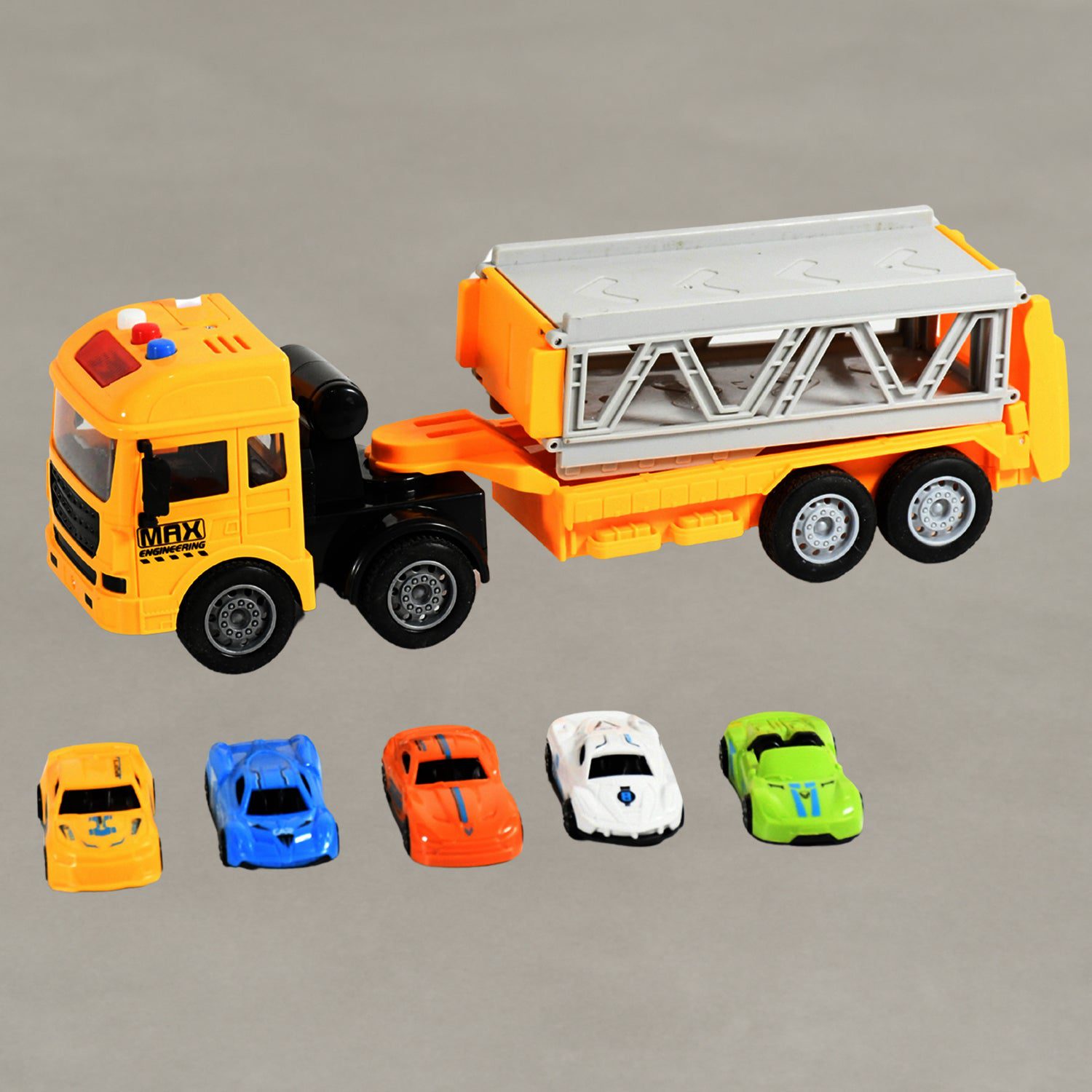 34_9a1767f2-904f-4ff9-a546-908b2e5c7048.jpg Realistic Long-Haul Toy Vehicle Transport Playset with Lights and Sound - Front View by Nari Haat, Indian ethnic wear...