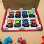 Mini Pull Back Racing Car Widely Used By Kids & Children (8 Pcs Set / Mix Color) - Front View by Nari Haat, Indian et...