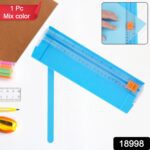 Paper Cutter, A5 Mini Paper Cutter, Portable Paper Cutting Machine (1 Pc / Mix Color) - With Dupatta by Nari Haat, In...