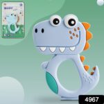Silicone Dinosaur Teether for Baby (1 Pc / Mix Design & Color) - With Dupatta by Nari Haat, Indian ethnic wear, women...