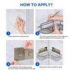 Metal Shower Shelf, Shower Shelf without Drilling (2 Pc) - Neckline Detail by Nari Haat, Indian ethnic wear, women cl...