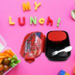 Beautiful Car Design Printed Plastic Lunch Box With Inside Small Box & Spoon for Kids, Air Tight Lunch Tiffin Box for...