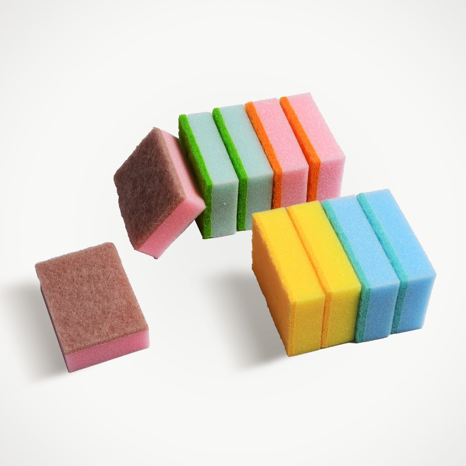 3_2a6c8924-58ab-4f02-8909-1b0ae7842e79.jpg Kitchen Dish Bowl Cleaning Sponge, Durable, Suitable for Home Kitchen use(10pc) - Front View by Nari Haat, Indian eth...