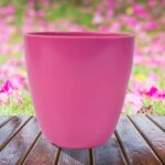 Plastic Flower Valencia (Pot) Home and Outdoor (1 Pc/Mix Colour) - Front View by Nari Haat, Indian ethnic wear, women...