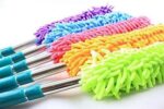 Multipurpose Microfiber Cleaning Duster with Extendable Telescopic Handle - Back View by Nari Haat, Indian ethnic wea...