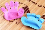 Rubber Pet Cleaning Massaging Grooming Glove Brush - Full Detail by Nari Haat, Indian ethnic wear, women clothing, de...