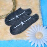 1 PAIR SOCKS PRINTED TRENDY MULTIPLE DESIGNER SOCKS (1 Pc / Mix Design) - Back View by Nari Haat, Indian ethnic wear,...