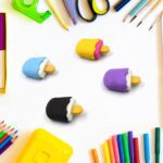 Eraser Set for Kids School Gifts (1 Set 4 Pc, Themed) - Closeup Embroidery by Nari Haat, Indian ethnic wear, women cl...