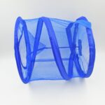 Mesh Up Laundry Hamper Foldable Portable Dirty Clothes Basket for Bedroom Kids Room - Fabric Detail by Nari Haat, Ind...