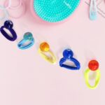 Small Ball Elastic Hairbands (Pack of 5 / Multicolour) - Back View by Nari Haat, Indian ethnic wear, women clothing, ...