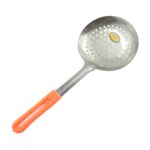 Colander Spoon, Non Slip Hand Polished Thickened Hot Pot Spoon for Kitchen for Restaurant, Stainless Steel Cooking Co...