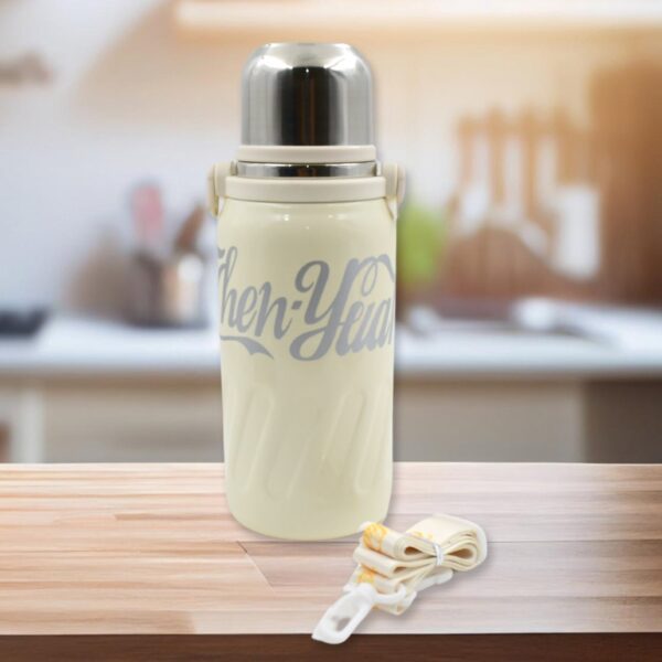 Stainless Steel Vacuum Insulated Water Bottle 1200 ML - Front View by Nari Haat, Indian ethnic wear, women clothing, ...